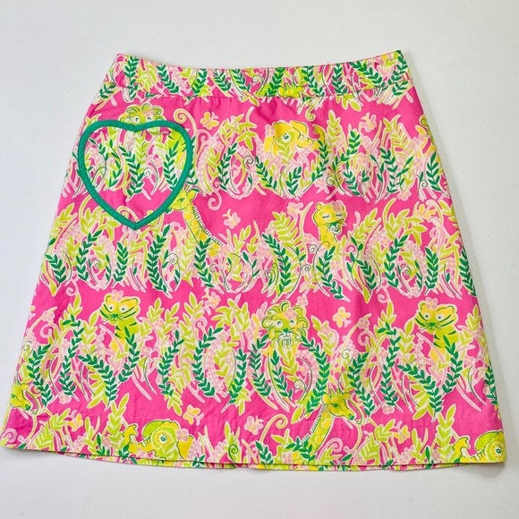 Lilly Pulitzer Dresses & Skirts - Lilly Pulitzer Pink Animal Skirt Print Tigers